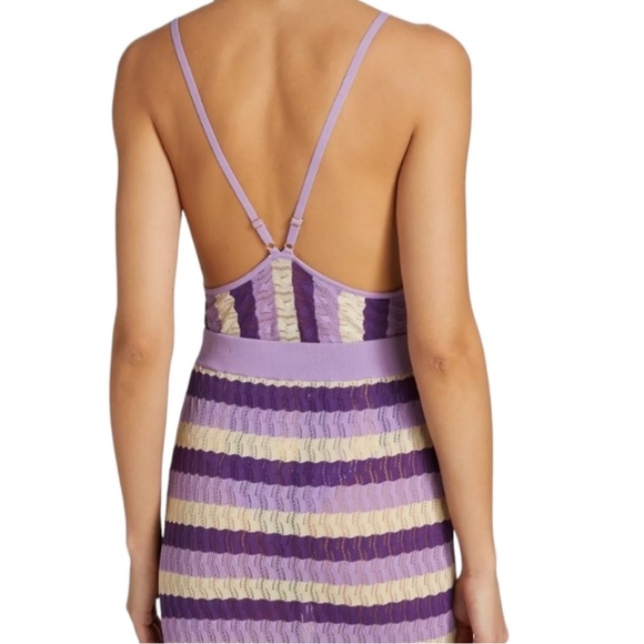 DODO BAR OR June Striped Pointelle Knit Maxi skirt. - Picture 7 of 9